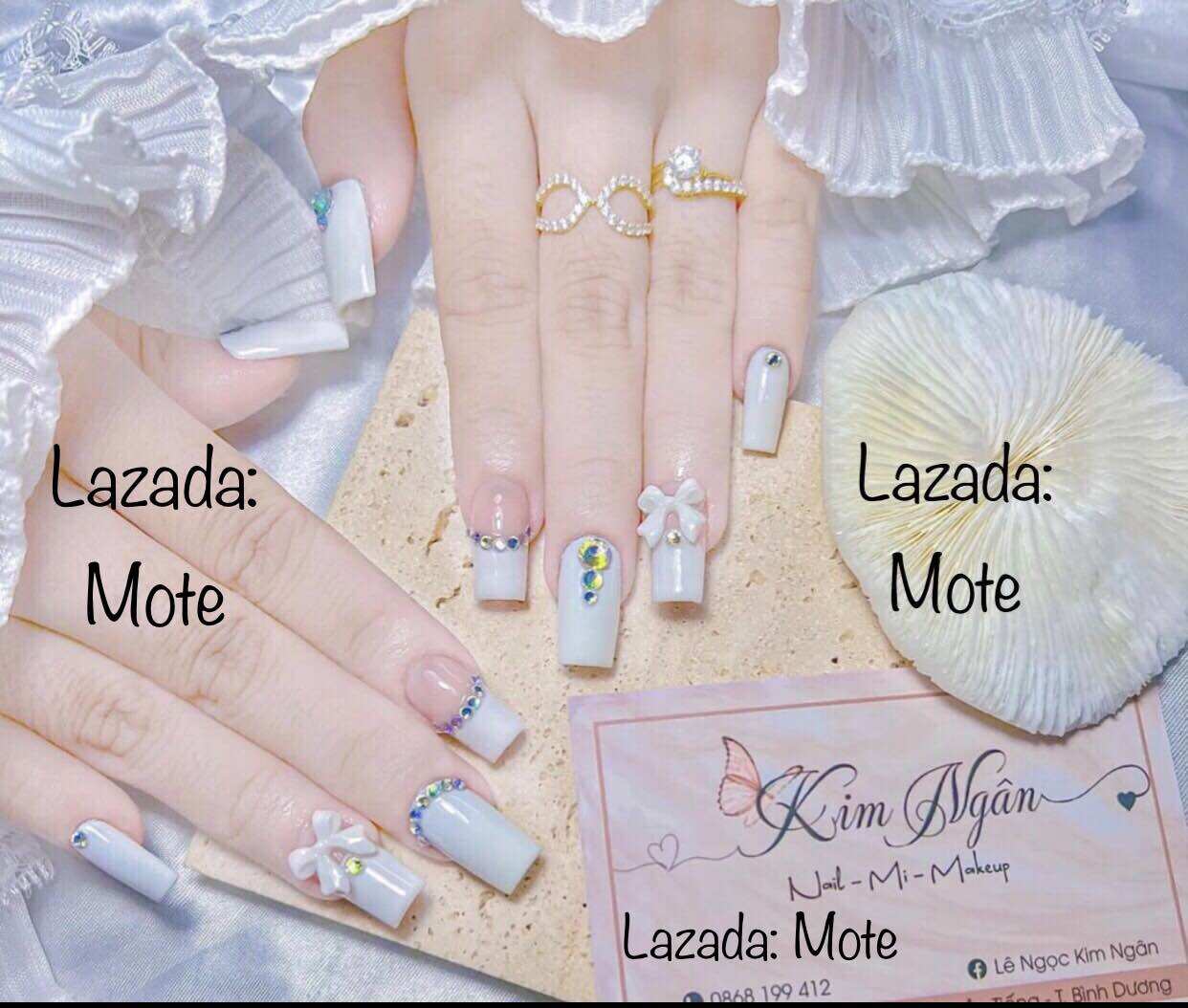 - Móng tay úp nails thiết kế, nails cô dâu