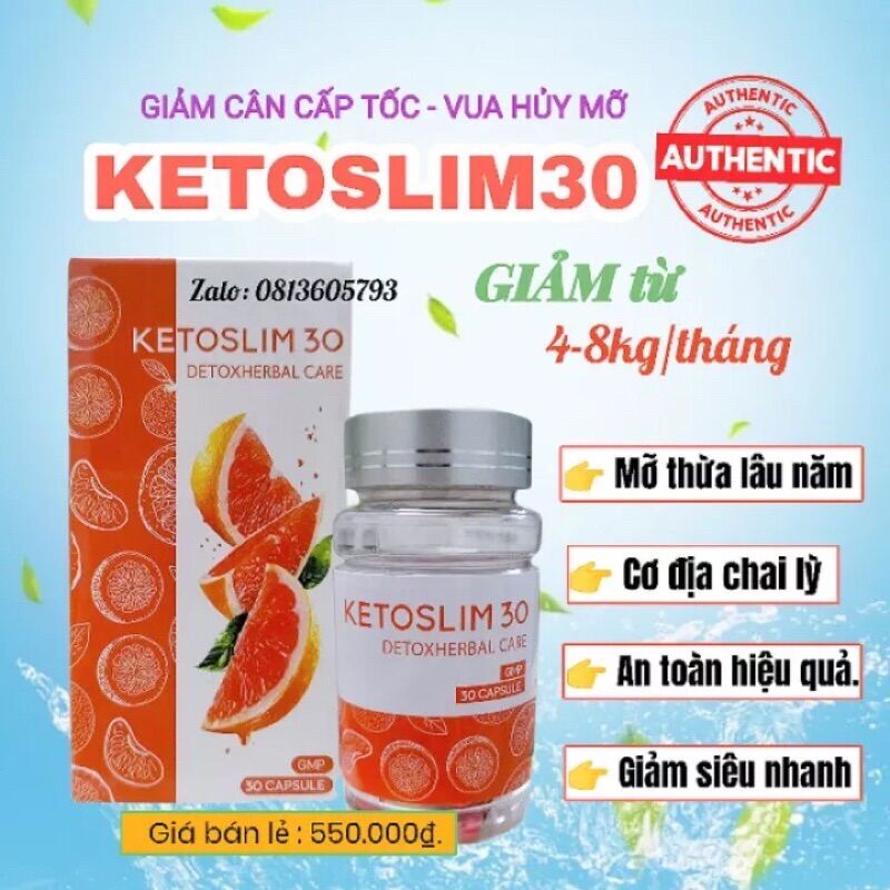 Thảo mộc giảm cân bưởi Keto Bưởi thái lan siêu mạnh -Chính Hãng hộp 30viên