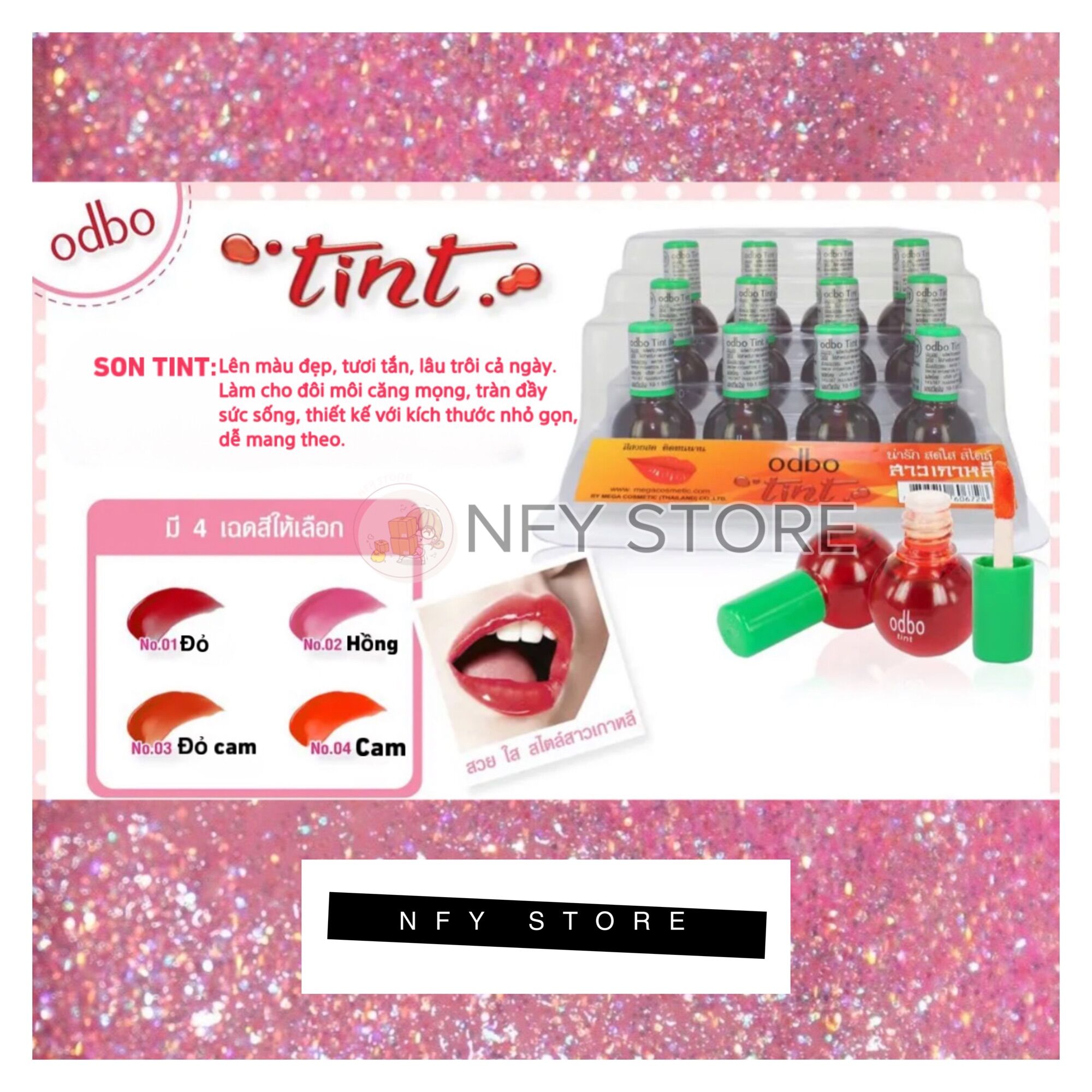[hàng Thái] Son TINT odbo Thái Lan - Date xa