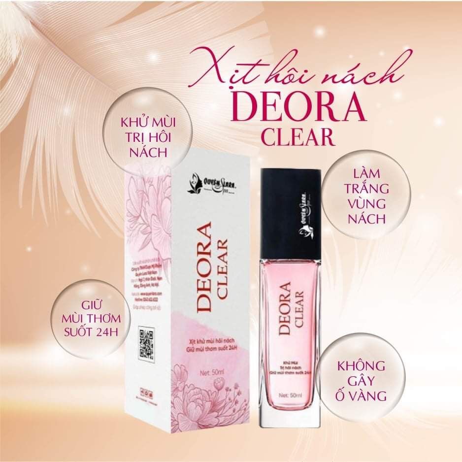 Xịt thơm nách deora clear