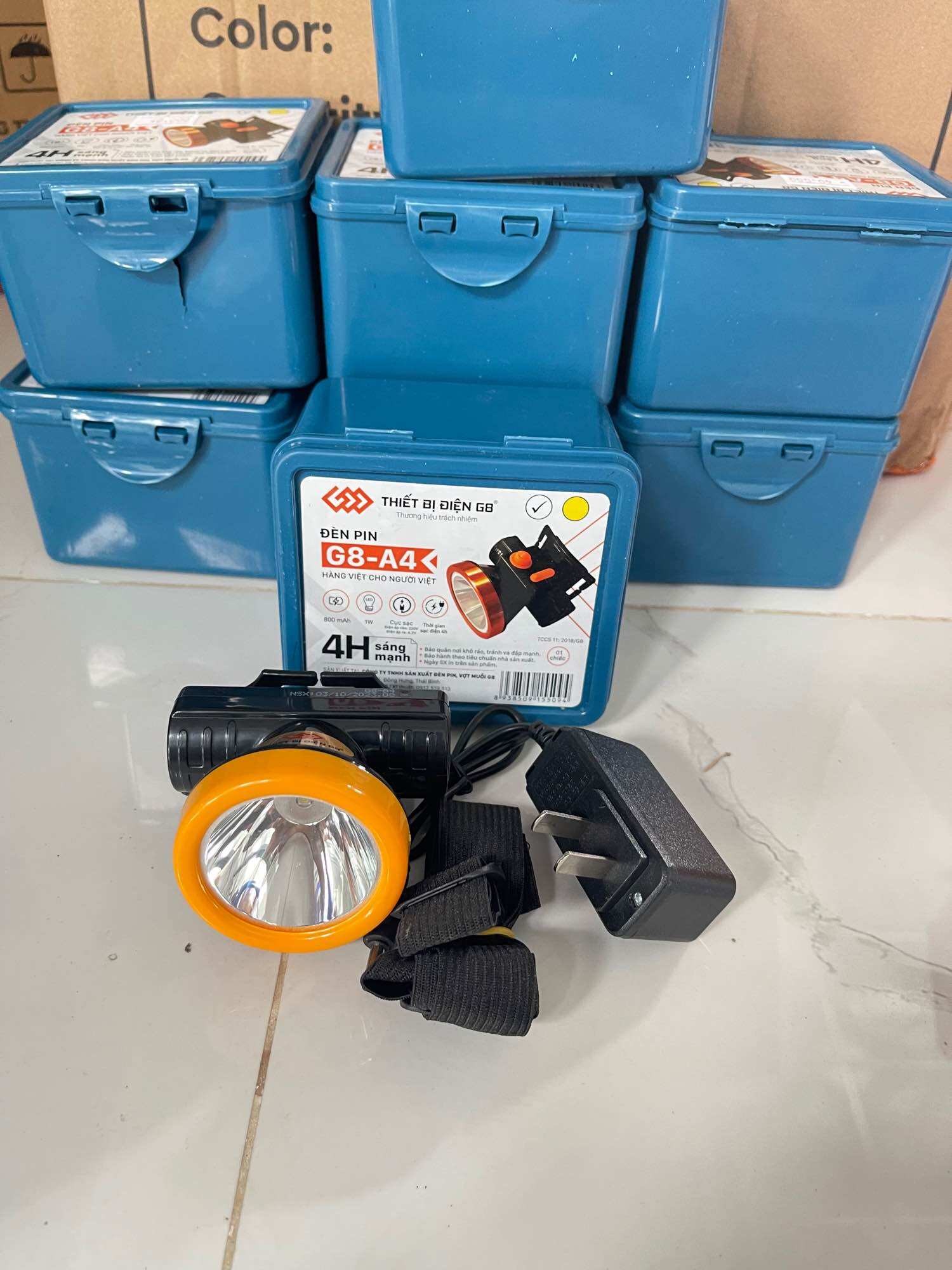 Đèn pin đội đầu g8 – a4 chiếu xa siêu sáng