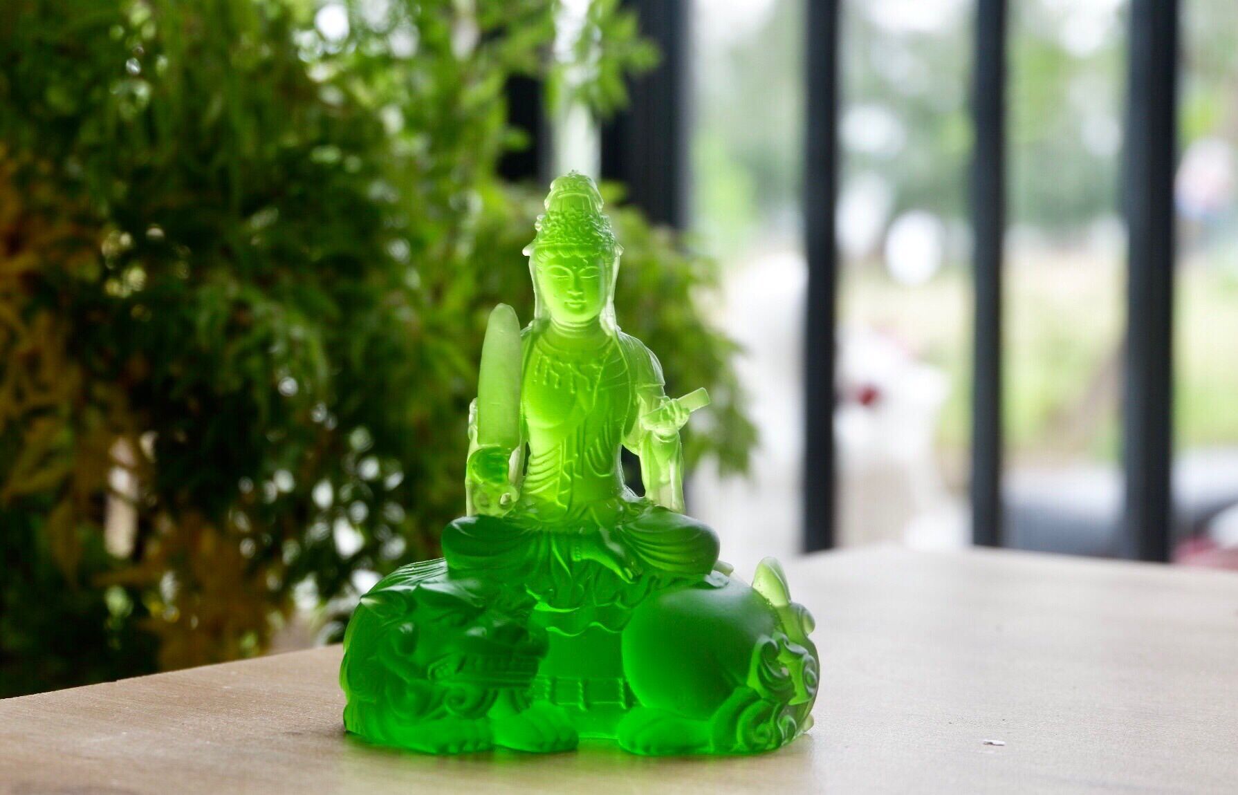 Tượng Phật Văn Thù Bồ Tát 13cm