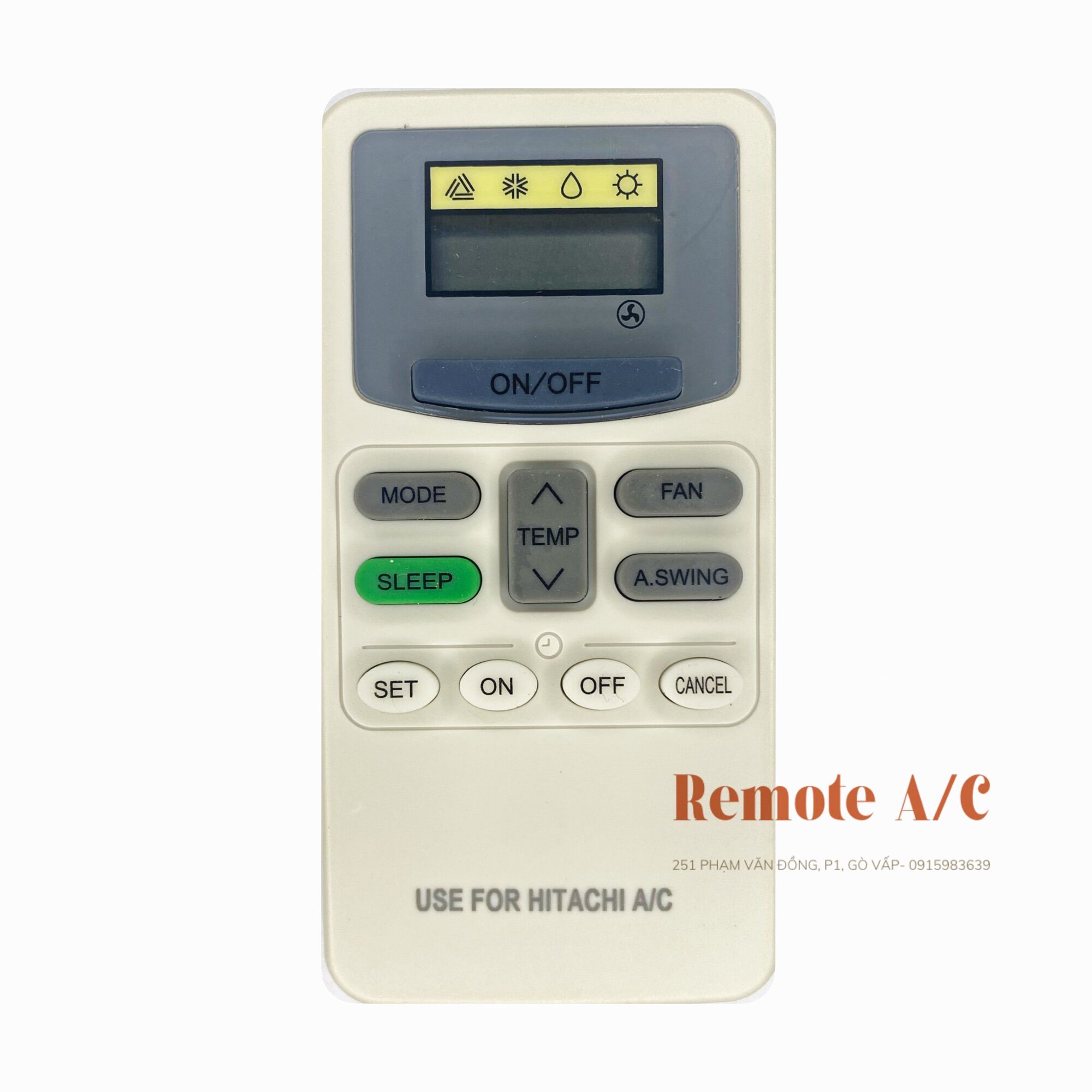 Remote máy lạnh hitachi inverter