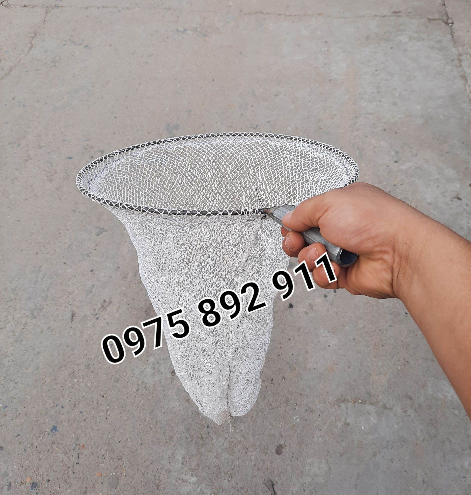 Vợt xúc ốc ếch cá lươn - lưới dù đài loan