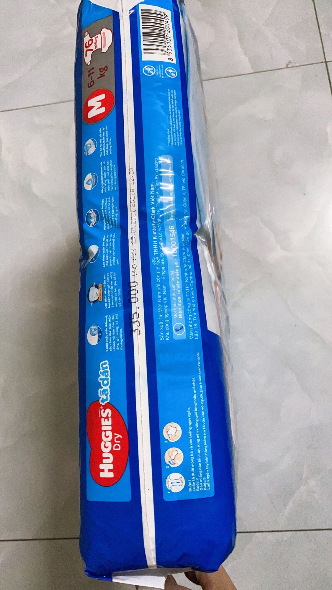 [HCM]Tả dán Huggies Size M76