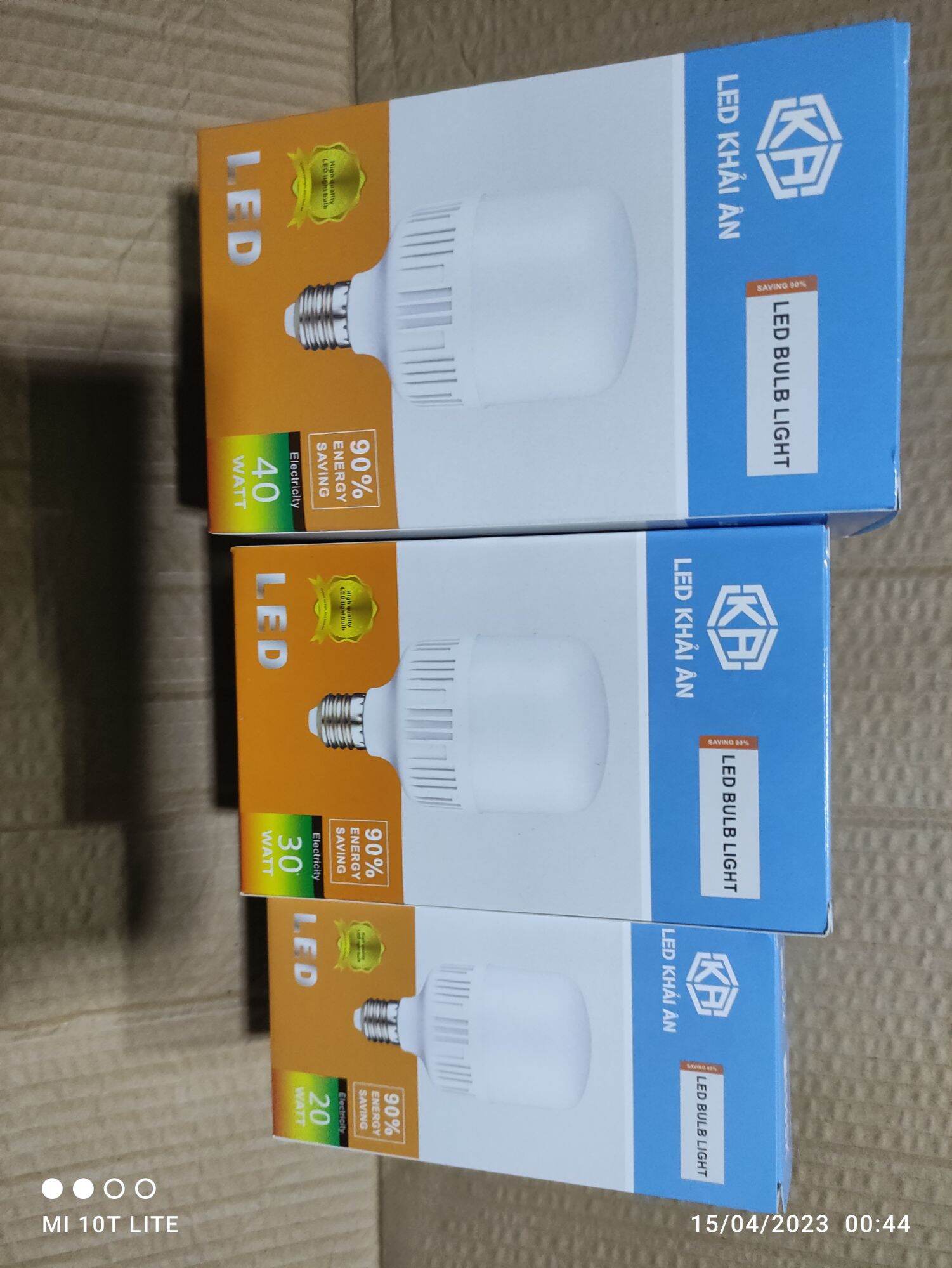 Combo 10 đèn led 20w Khải ân siêu sáng