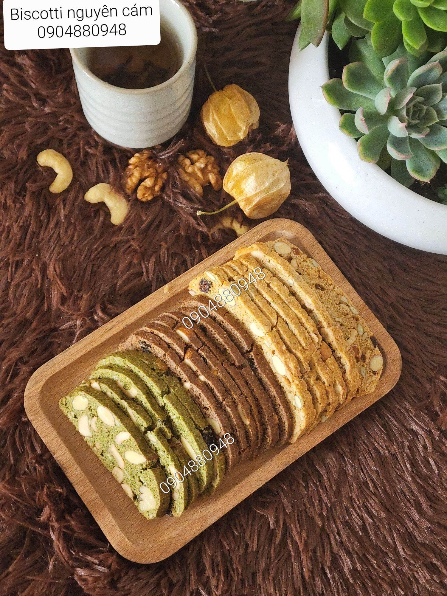 Bánh Biscotti - 100% bột nguyên cám - 250gr