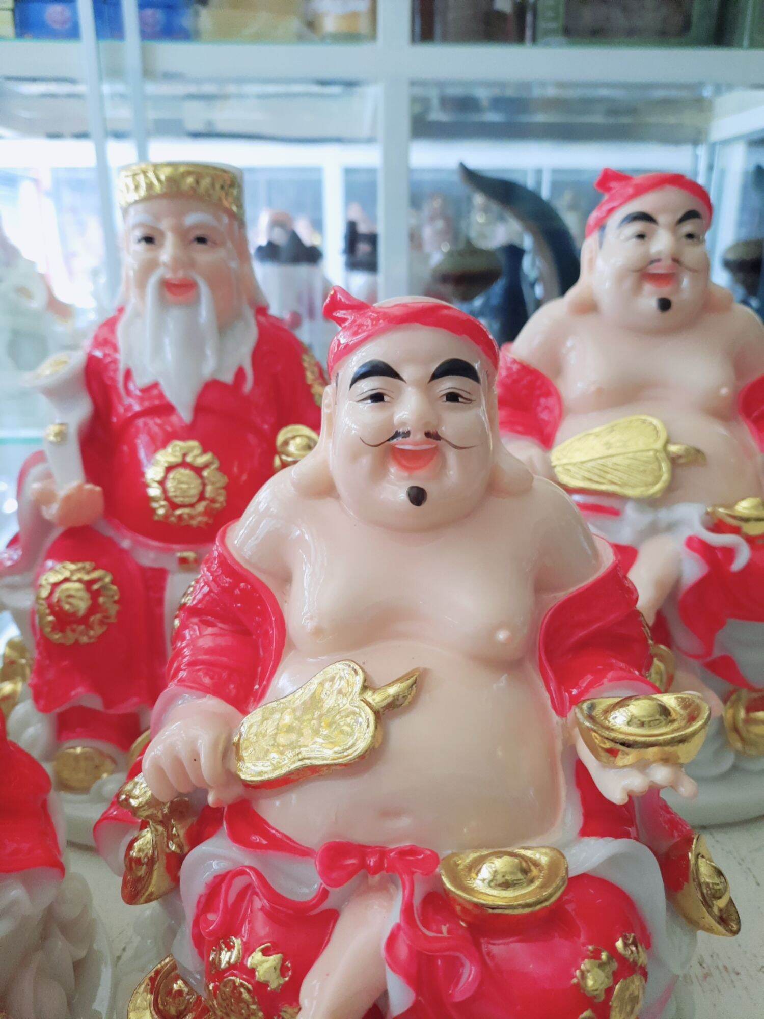 BỘ TƯỢNG ÔNG ĐỊA THẦN TÀI - CAO 15CM