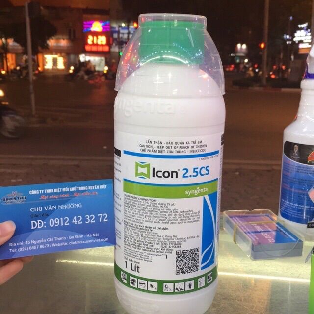 Thuốc diệt muỗi icon 2.5 cs- chai 1 lít