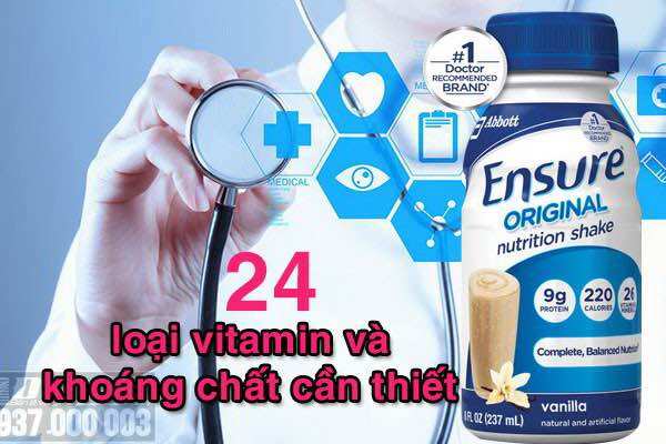 SỮA ENSURE ORIGINAL NƯỚC THÙNG 24 CHAI