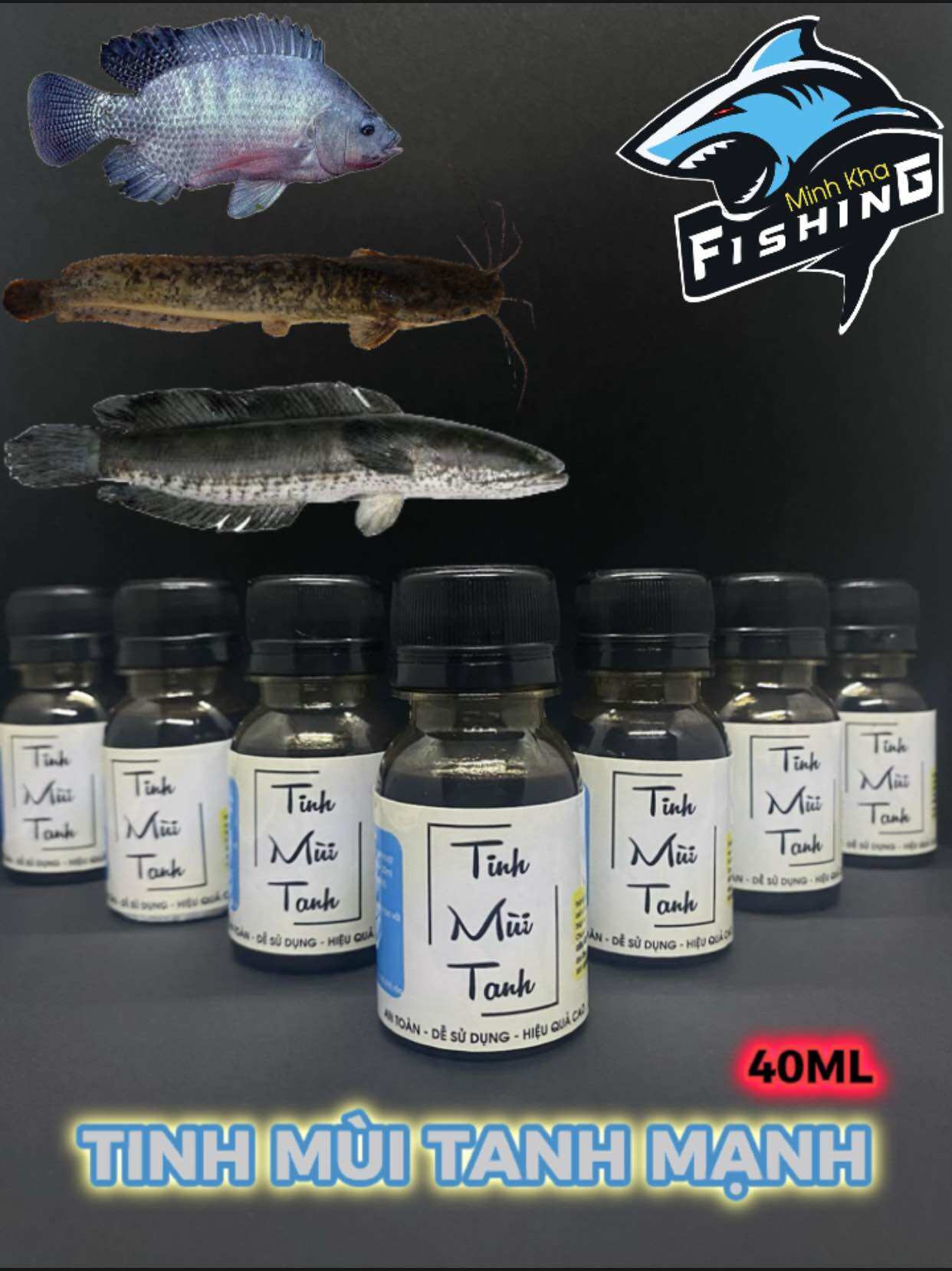 TINH MÙI TANH CÁ TRÊ,RÔ,LÓC 40ML