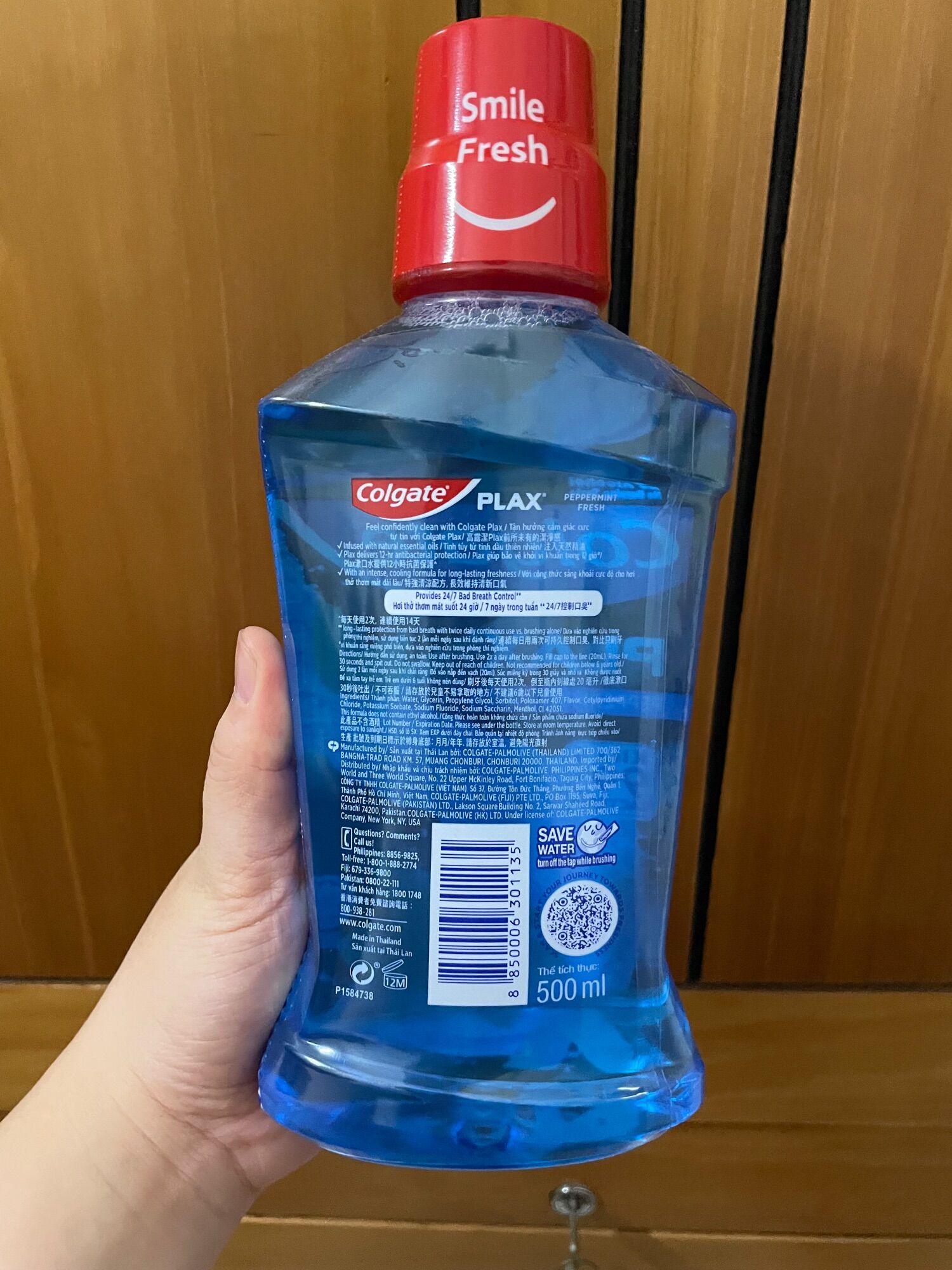 Nước súc miệng Colgate Plax Bạc Hà 500ml