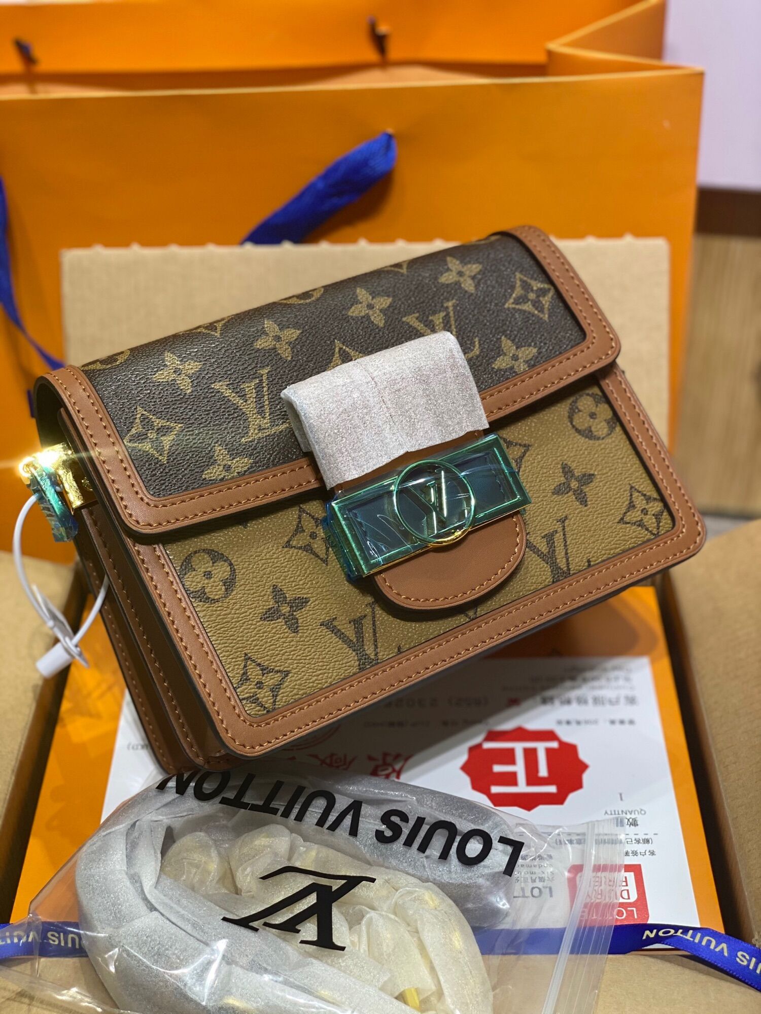 Túi LV Dauphine bản vip size 20 FULL 2 LỚP BOX