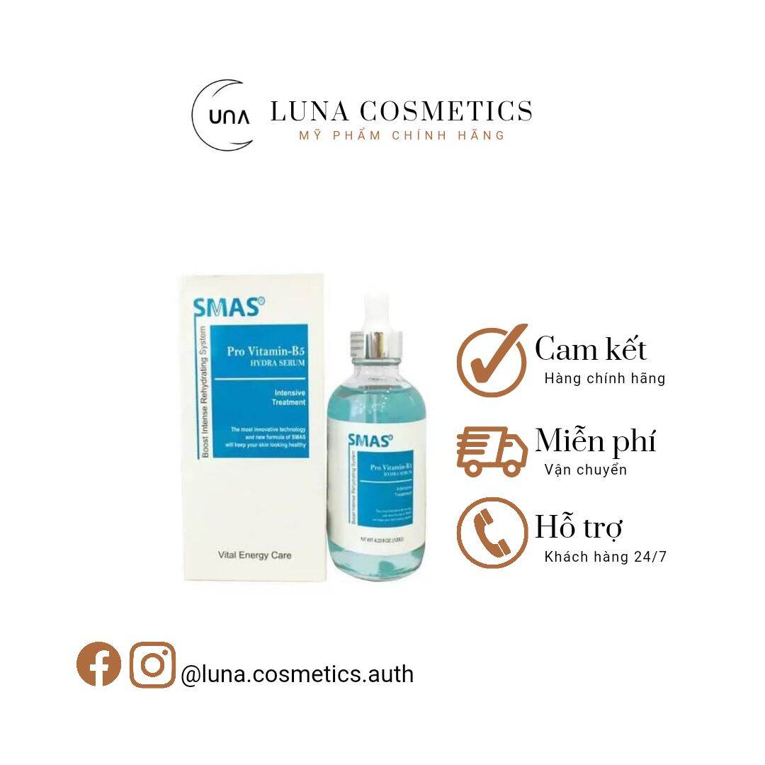 Serum b5 smas tinh chất cấp ẩm, phục hồi da - smas pro vitamin b5 hydra 120ml