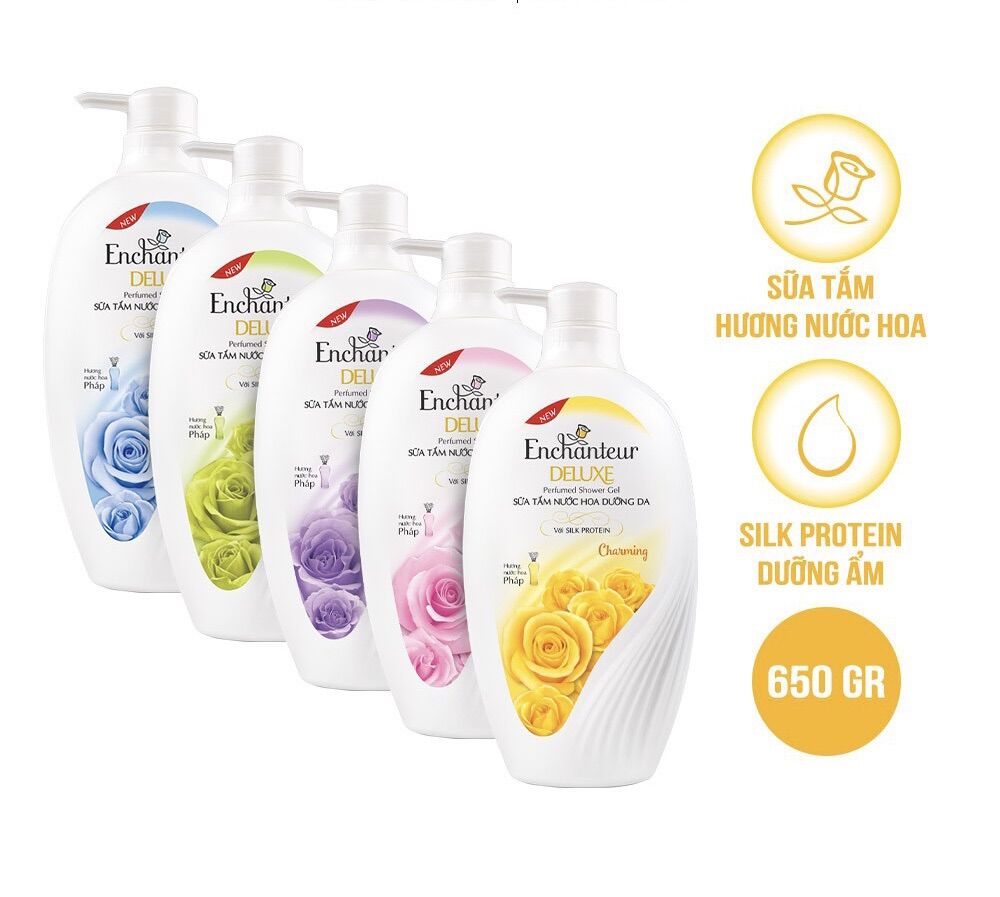 Sữa Tắm Enchanteur Hương Nước Hoa Delightful (650g)