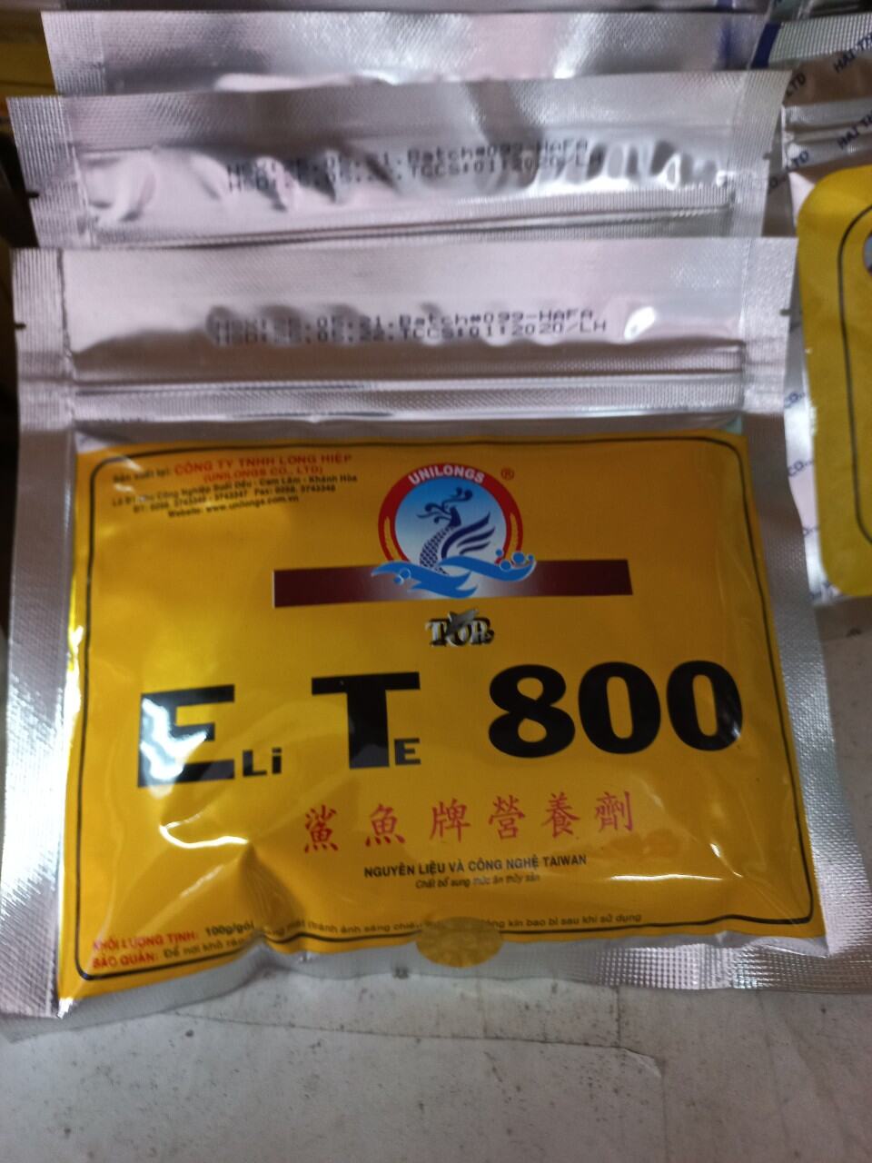 ET800 chống sốc tôm cá. giúp tôm cá khỏe mạnh tănv trưởng. đặt biệt đi đường xa