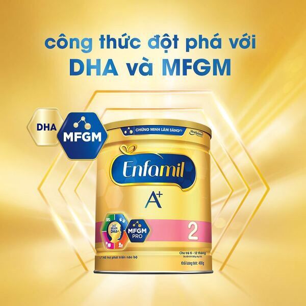 [HCM]Sữa bột Enfamil A+ 2 lon 400g DATE 2024