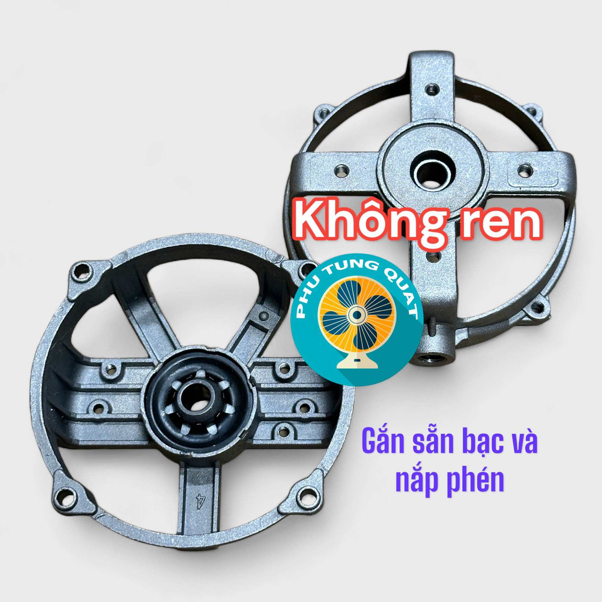 Bộ kẹp nhôm không ren stator quạt B3 B4 B5 kèm ốc - lồng nhôm stato xato sato lóc quạt