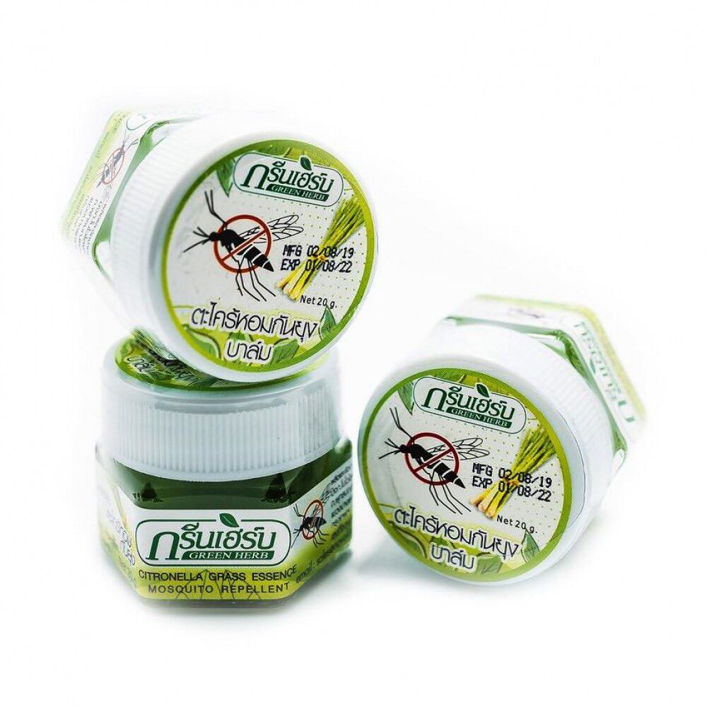 Dầu cù là sả đuổi muỗi green herb 20g thái lan
