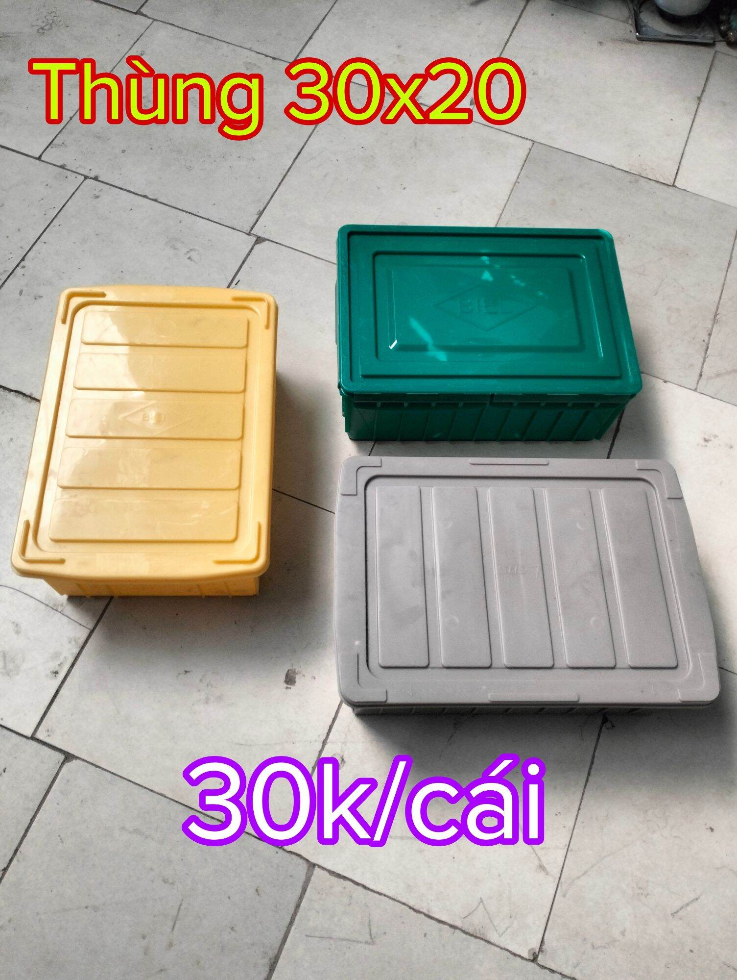 Thùng nhựa nuôi gián, rắn có nắp 30x20x10 - hoài nam pet