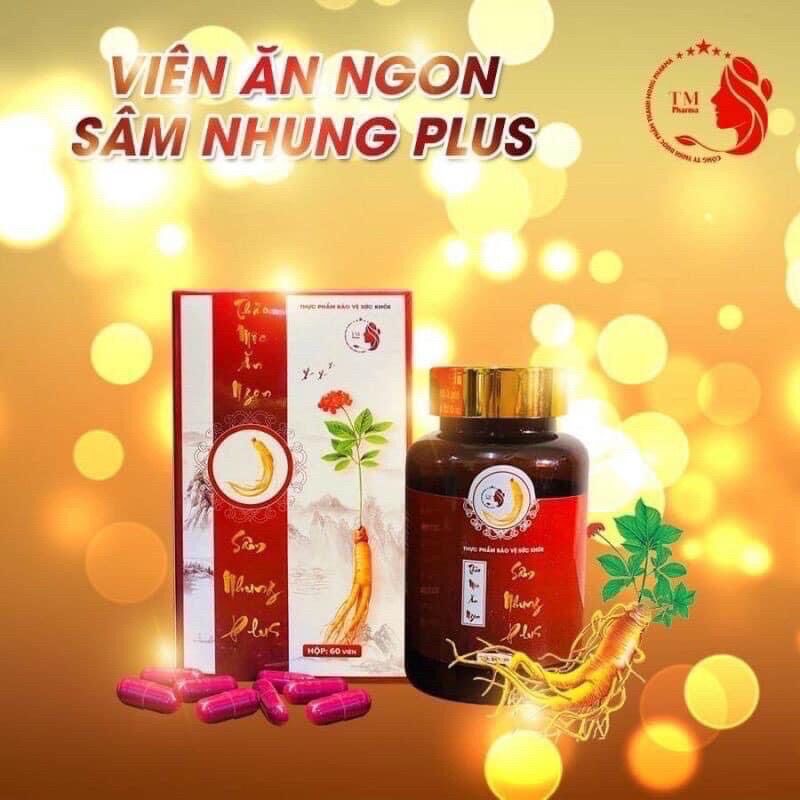 [HCM][Chính hãng] Tăng cân Sâm Nhung Plus ăn khỏe ngủ ngon
