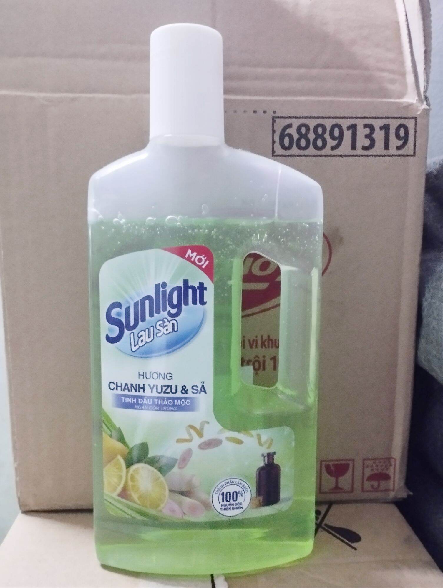 Nước lau sàn sunlight chanh xả Yuzu chai 900g