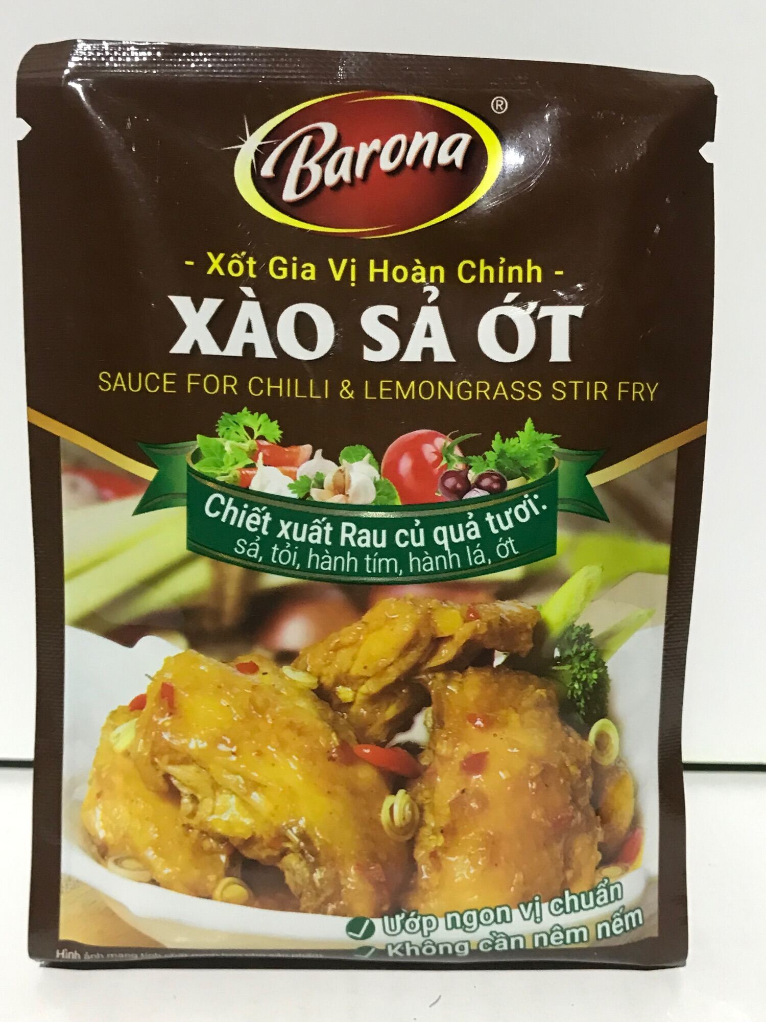 GIA VỊ HOÀN CHỈNH XÀO SẢ ỚT BARONA 80g