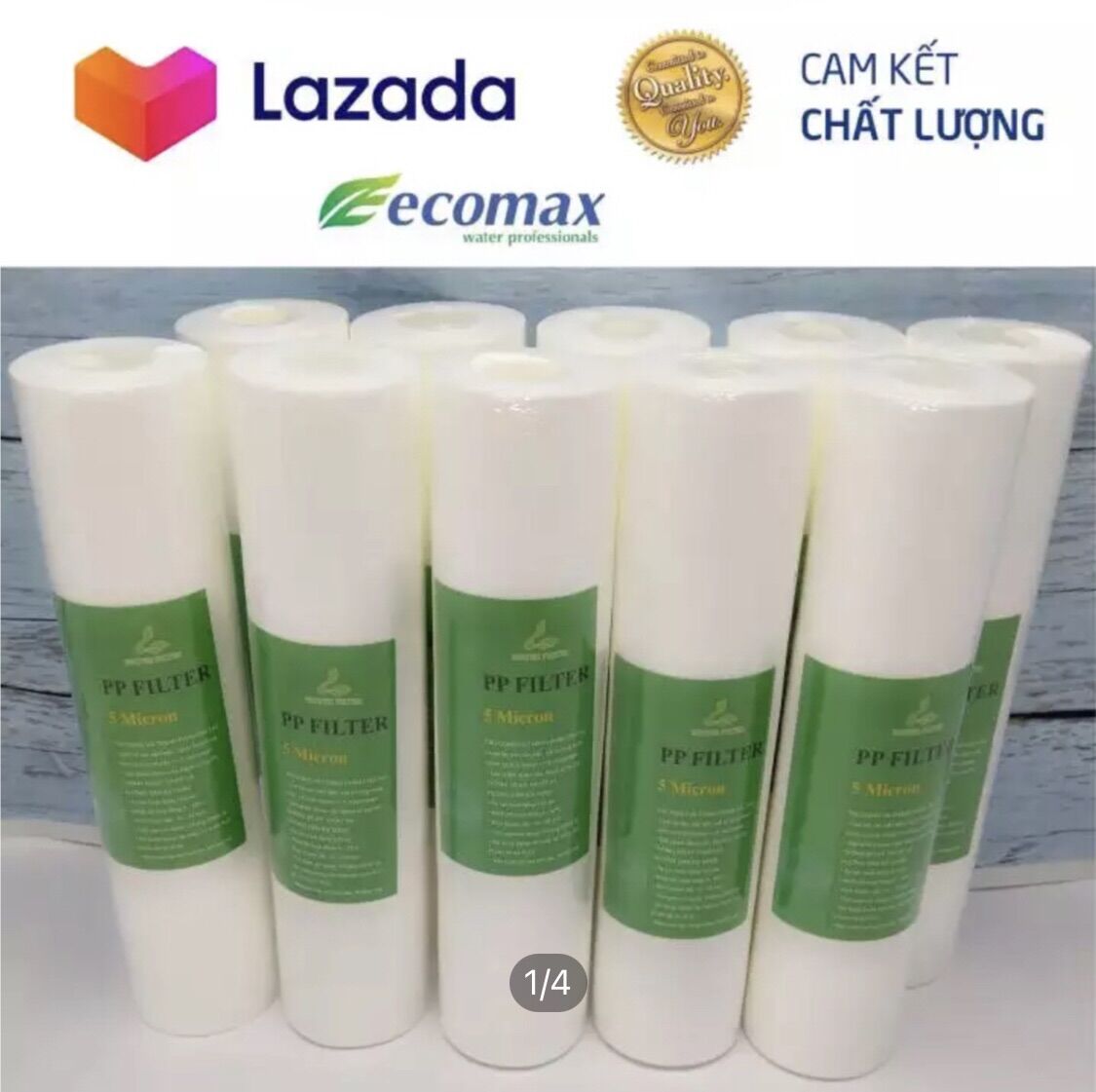 Lõi lọc nước số 1 - combo 10 lõi Nesca Ngăn chặn các chất bẩn lơ lửng Sử dụng cho máy RO gia đình hoặc máy nano