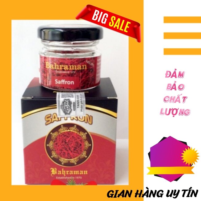 Hộp 1g Saffron Bahraman thượng hạng