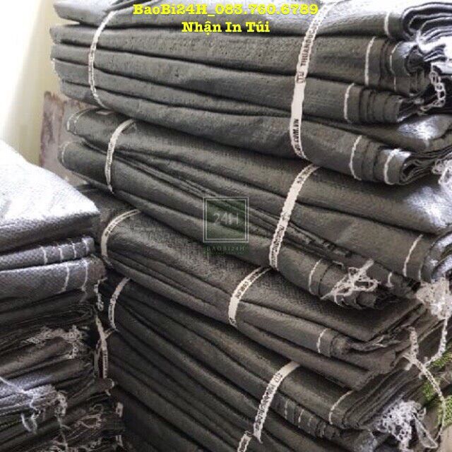 📞 10 chiếc 💥bao tải dứa đen đóng hàng💥 bao tải đen hàng dầy đóng hàng, 10 lót bao hàng dầy dặn đủ kích thước từ 80kg đến 3 tạ !
