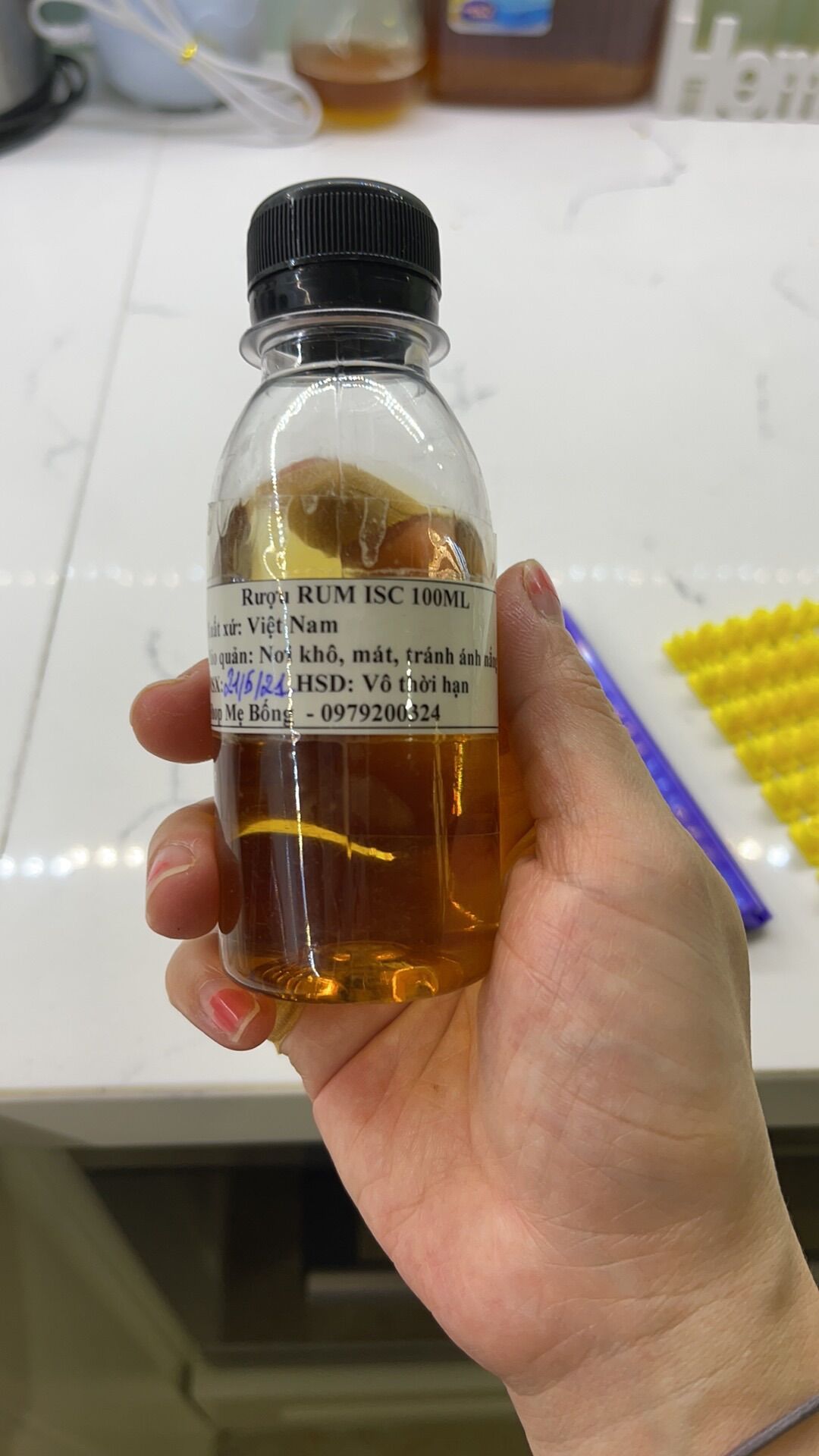 Rum ISC 100ml làm bánh ( tách từ chai 700ml)