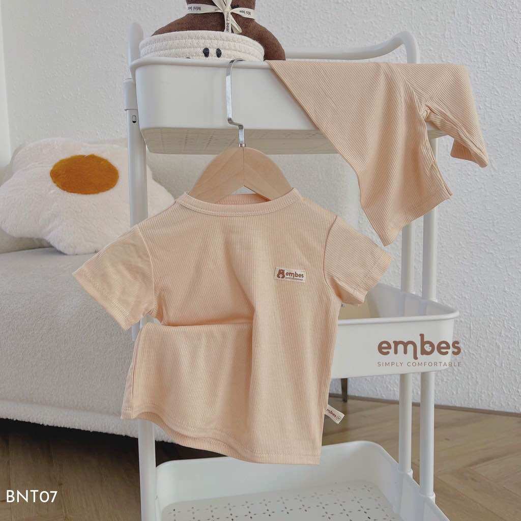 [8-10kg] HÃNG EMBES Bộ đồ mặc nhà bé trai bé gái