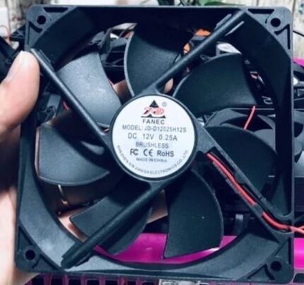 Quạt tản nhiệt 12v 6x6 8x8 9x9 tháo máy