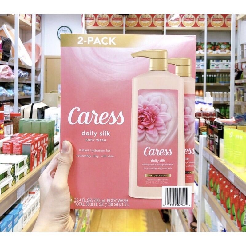 Sữa tắm Caress Daily Silk For Noticeably Silky Soft Skin 750ml hương hoa 🇺🇸