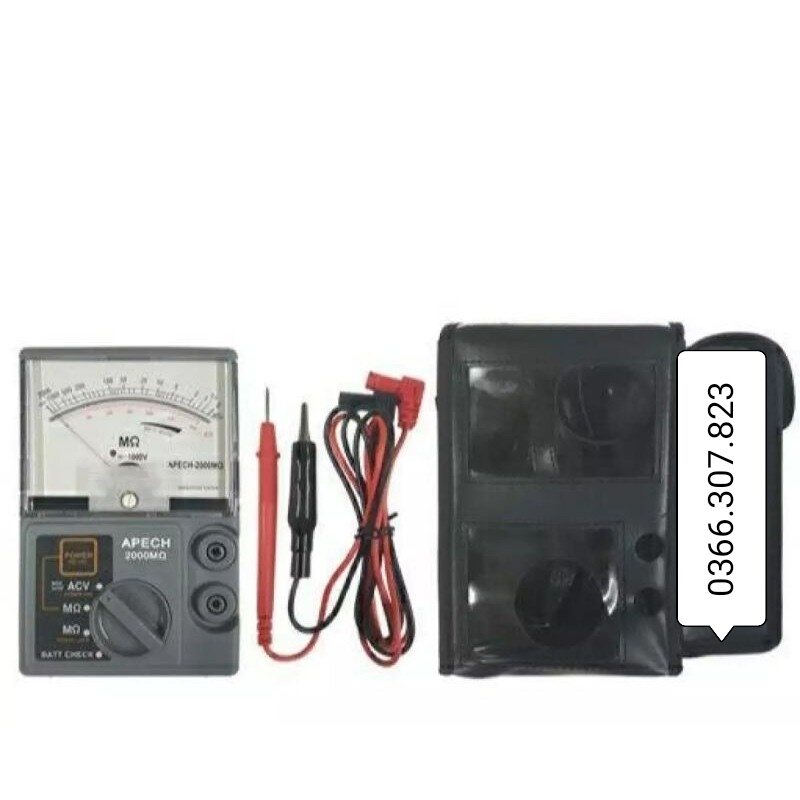 Apech 2000mω, 1000V Insulation Resistance Meter