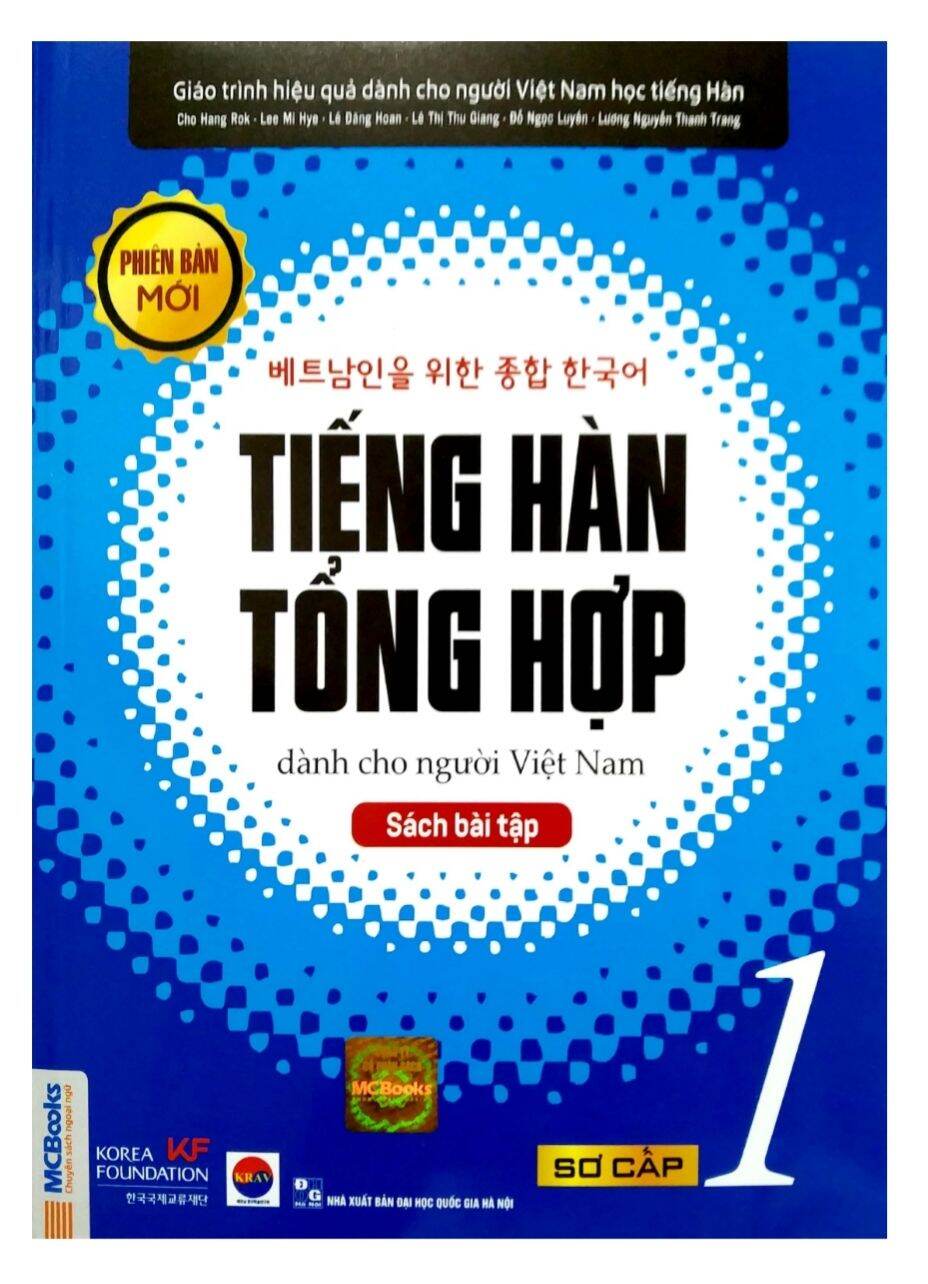Tiếng Hàn tổng hợp dành cho người Việt Nam tập 1 sách bài tập