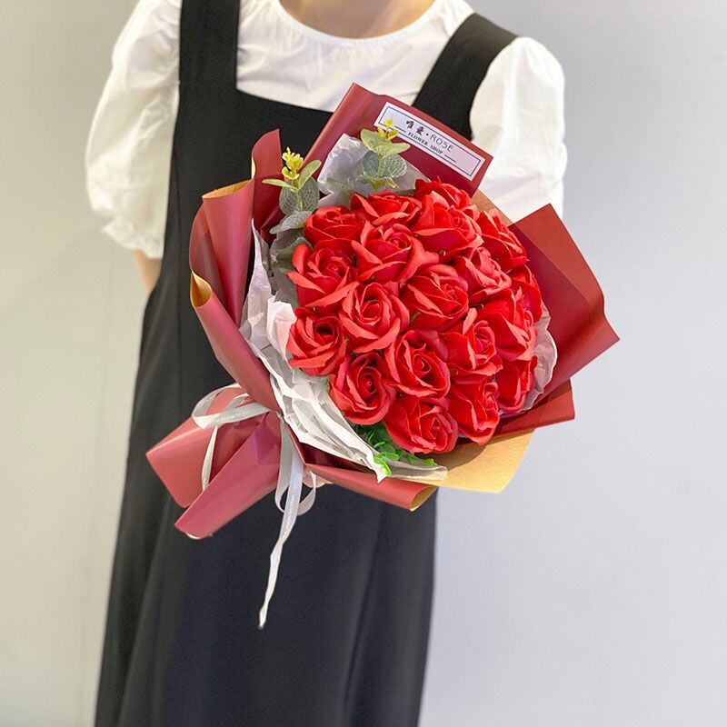 Bó hoa Hồng sáp 10 bông