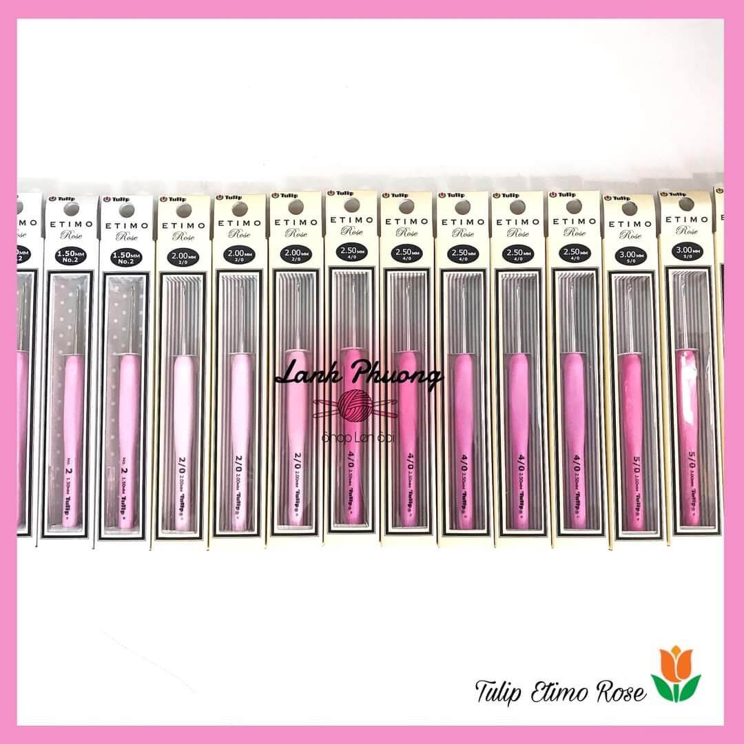 Etimo Rose Pink Tulip Crochet Needle