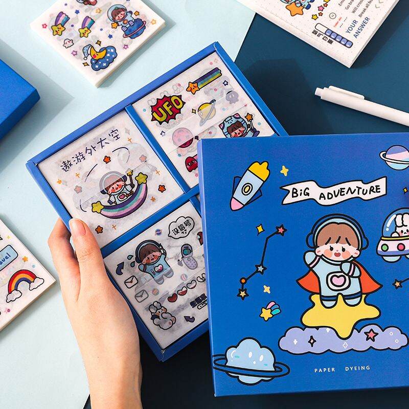 Bộ 100 tờ ticker phi hành gia