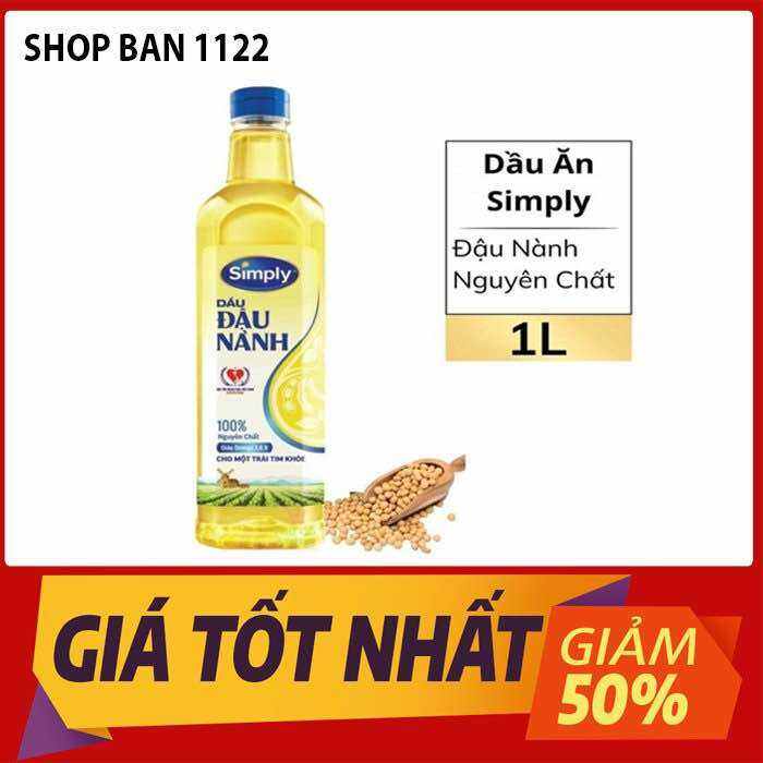 Dầu ăn Simply Đậu Nành 1 lít