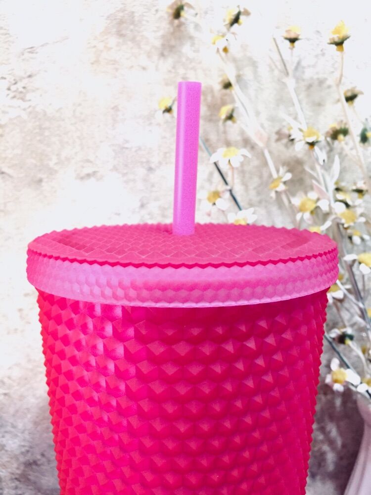 [ Store Mỹ ] Ly Nhựa Starbucks Fall 2021 Neon Pink Studded 710ml ( Starbucks US )
