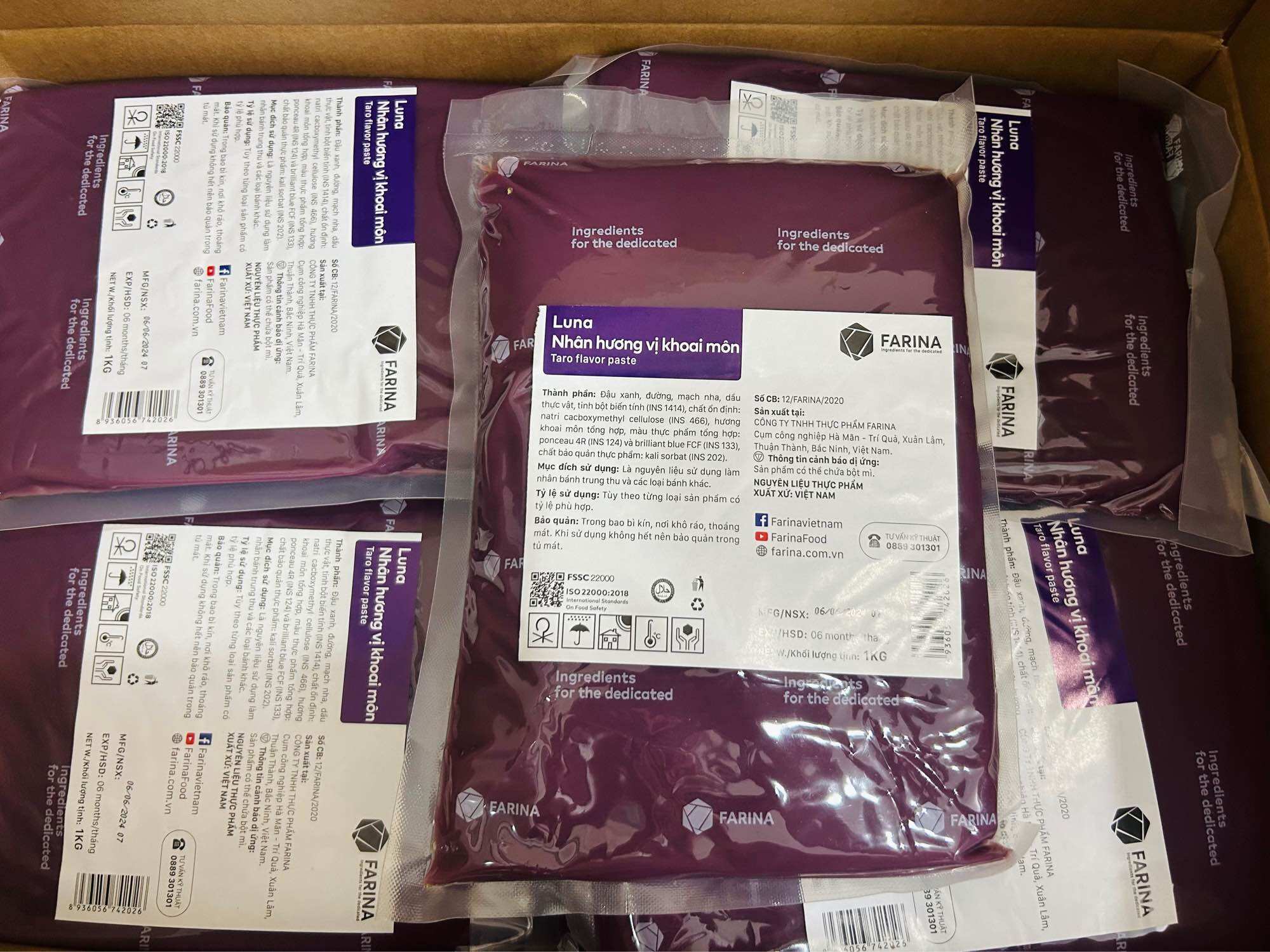 Nhân khoai môn làm bánh trung thu 1kg