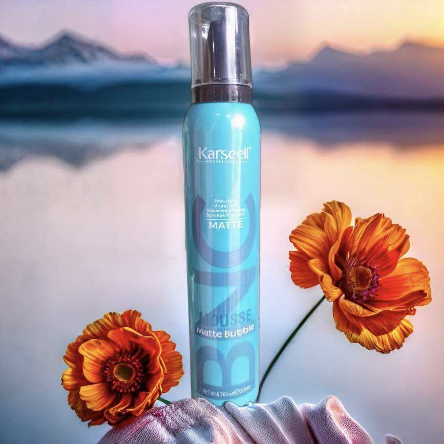 BỌT MỀM GIỮ NẾP TÓC TÓC XOĂN HIPPIE  XOĂN XÙ MÌ  XOĂN LƠI  MÁI BAY KARSEELL MOUSSE 200ml