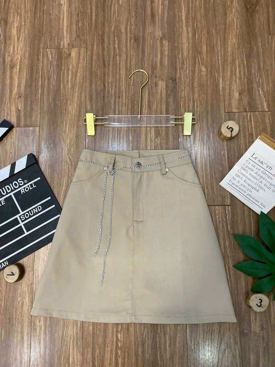 (SHOP BIGSIZE NỮ 50KG ĐẾN 90KG) chân váy A kaki