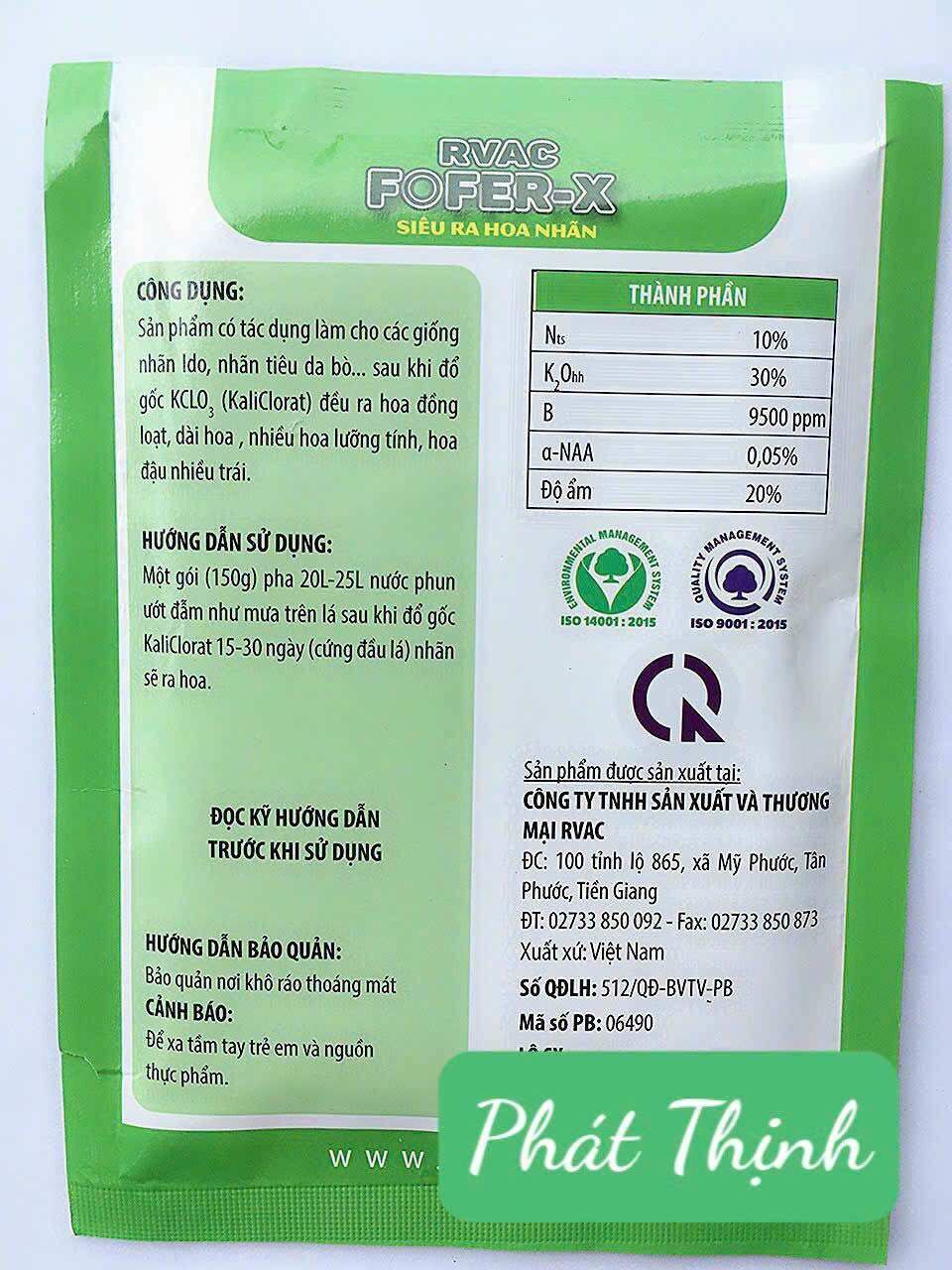 150 Gram Phân bón lá siêu ra hoa nhãn giúp ra hoa đồng loạt