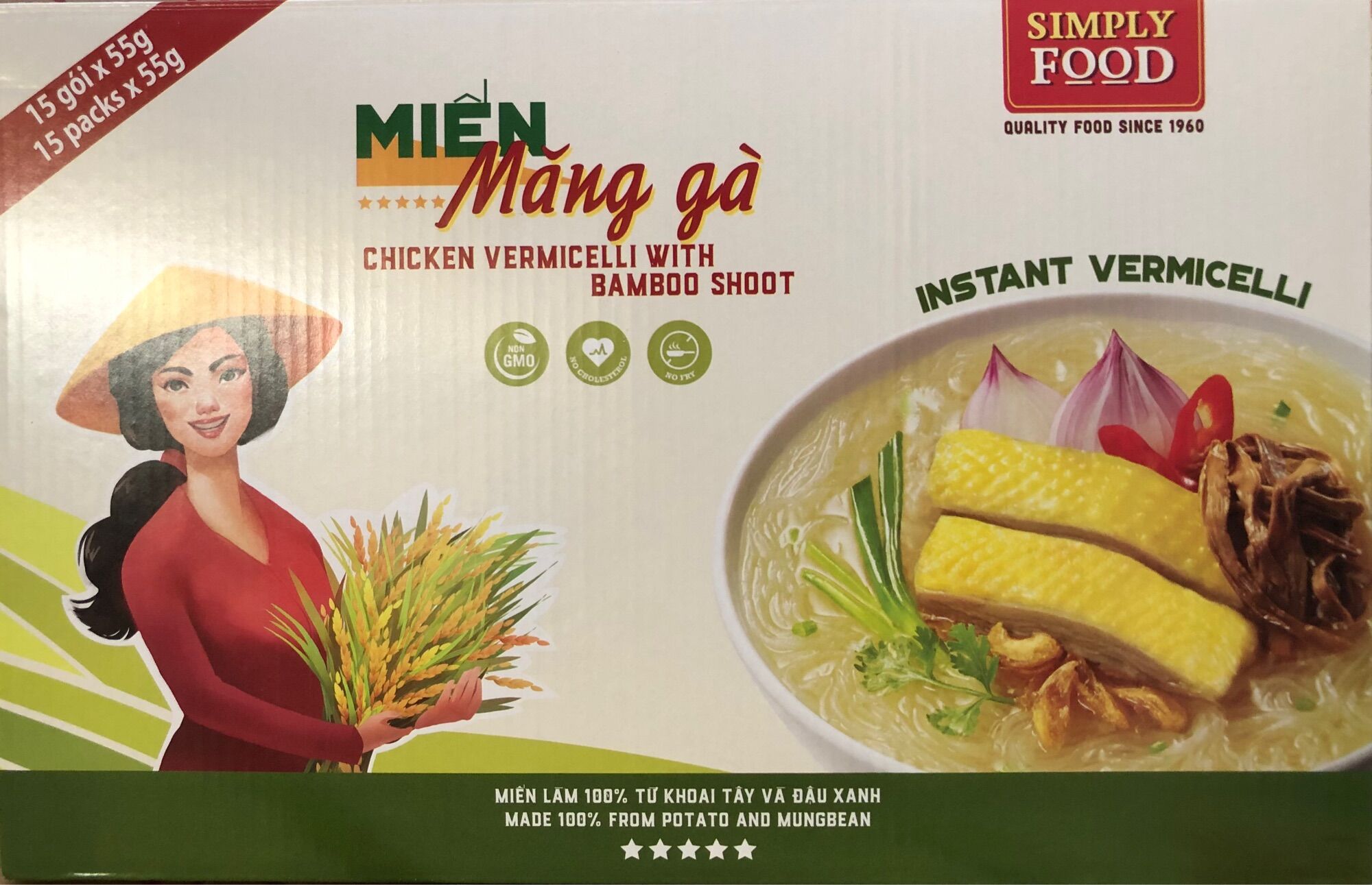 Miến măng gà gói (15 gói/ thùng) - Vermicelli