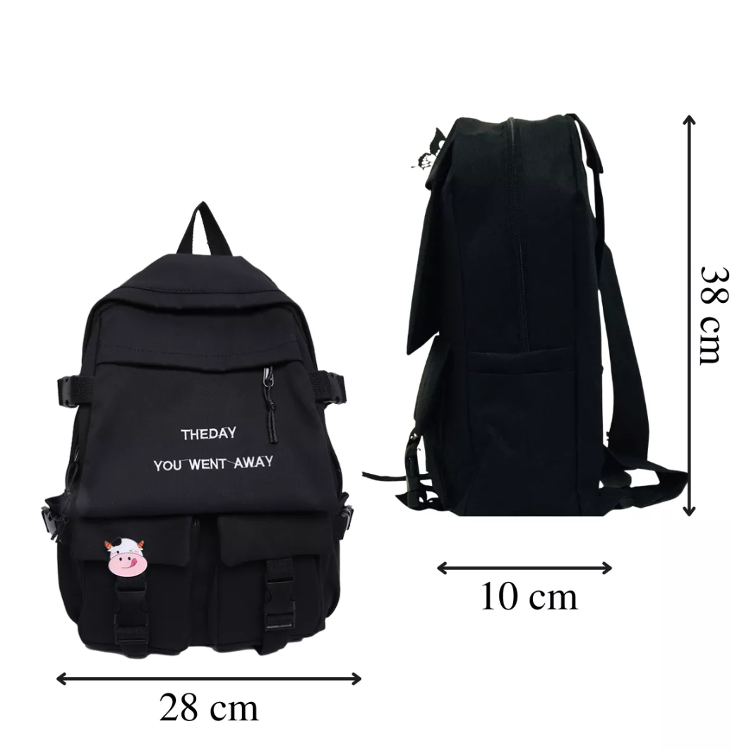Balo Basic học sinh Nam nữ thời trang Ba lô cấp 1 2 3_ đi học