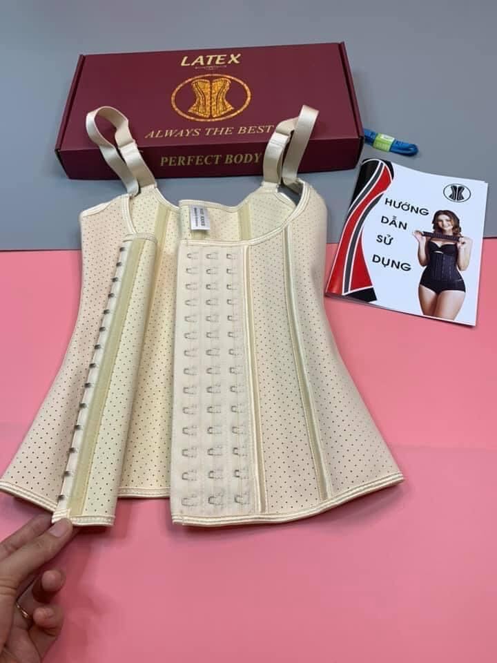 Đai định hình Gile latex thông hơi dài 29cm nhập khẩu nguyên chiếc từ Hy Lạp-Giúp đánh tan mỡ bụng và tạo 1 body hoàn hảo.