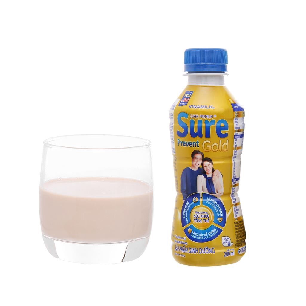 Sữa Bột Pha Sẵn Sure Prevent Gold - Hộp 6 Chai x 200ml