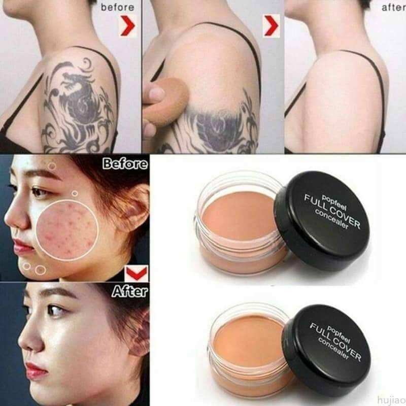 Kem che khuyết điểm toàn diện Full Cover. Tặng kèm mút trang điểm